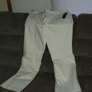 Dress White Wide Leg Slacks